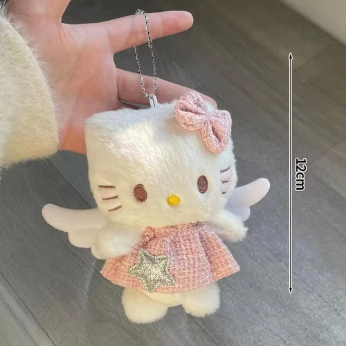 Hello kitty plush keychain - plush,