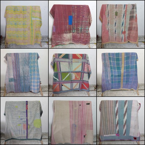 Vintage kantha quilt - vintage, handmade