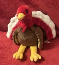 Ty Beanie Buddies Collection Gobbles The Turkey Soft Toy Plush Collectible w Tag