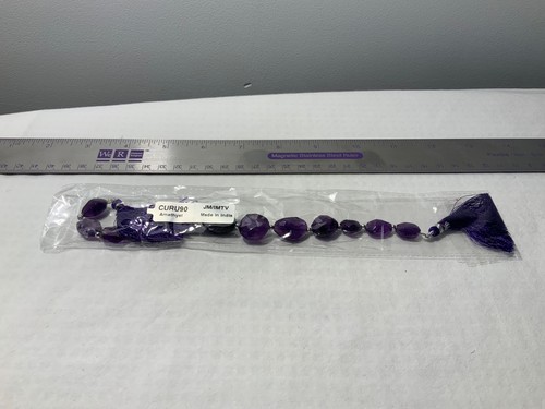 Amethyst graduated faceted - graduated,