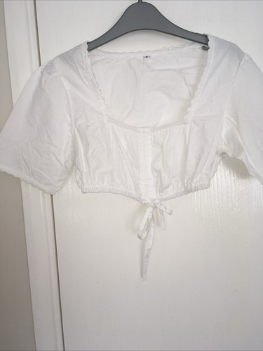 Womens bodice white cotton - bodice,