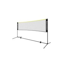 SONGMICS Badminton Net Foldable Easy to Assemble  Adjustable Height Yellow 5M