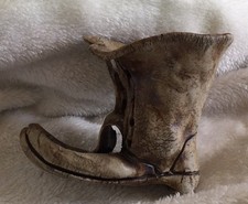 vintage studio pottery Unsigned Boot 