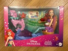 NEW BOXED Ariel Chariot The Little Mermaid Doll  Carriage Set Disney Princess 3+