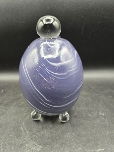 Art glass egg - art, trap