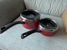 Tefal Bistro B097S544 2 pcs Non-stick Cookware Pots  Set, Red