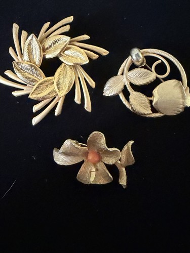 Lot gold tone vintage - lot, 3
