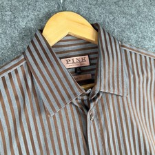 Thomas Pink Shirt Mens 17"