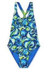 Zoggs Girls Tie Marbling