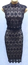 New Lipsy Size 8 Black Lace
