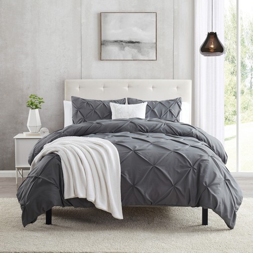 Pinch pleat duvet cover set - set,, 3