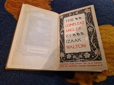 The Compleat  Angler  Leather Binding Izaak Walton published J.M Dent in 1899