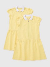 Girls Gingham Knit Collar