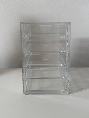 Clear acrylic drawer makeup - clear,