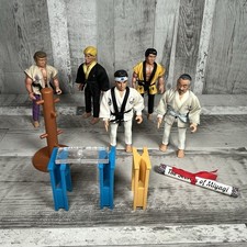 Vintage Remco 1986 Karate Kid Cobra Kai Action Figures Bundle With Accessories