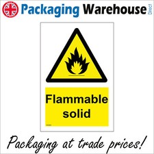 WS682 FLAMMABLE SOLID SIGN VEHICLES TANKERS FREIGHT CONTAINERS TRANSPORT LPG