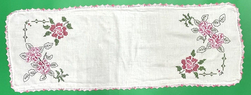 Vintage hand crocheted linen - vintage,