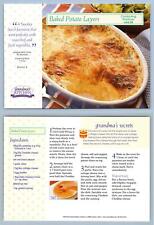 Baked Potato Layers #52 Potatoes - Grandma's Kitchen Recipe Card