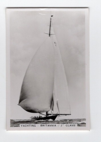Yachting cigarette card - card,