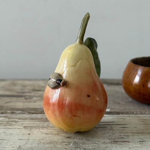 Antique celluloid pear tape - pear,