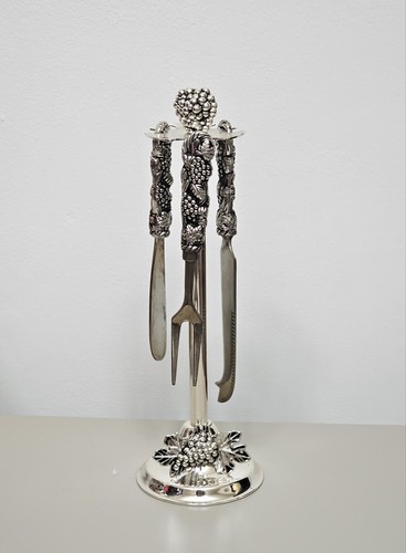 Vintage silver plated cheese - vintage,