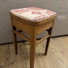Vintage Wooden Sewing Stool