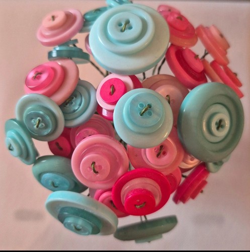 Handmade button bouquet - handmade,