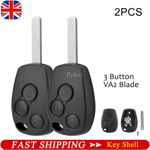 Button key fob remote - 2x,