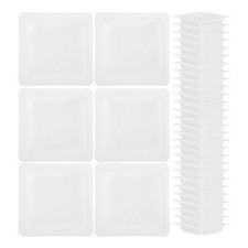  100 Pcs Aluminum Small Weighing Boat Laboratory Large and Wide Boats