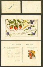 Ww1 silk embroidered old - ww1,
