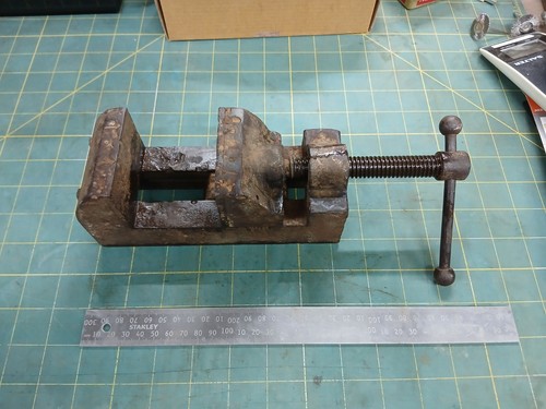 Vintage machine vice - vintage,
