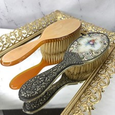 Antique G. Silver Hair Brush