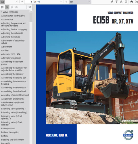 Volvo ec15b mini - volvo, xr