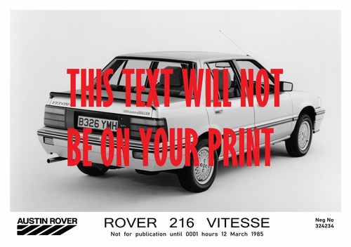 Rover 216 vitesse poster - vitesse, of