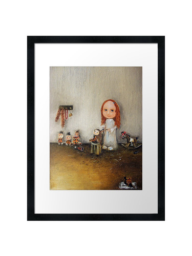 Small barber framed wall art - small,