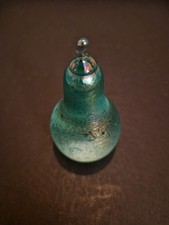 Heron Glass. Small Green Pear. Handmade In Cumbria