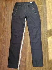 Women's Waterproof Trousers Thermal, Fleece Lined, Walking/Hiking, 26" Waist/ 8
