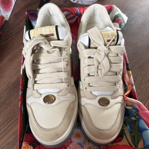 Gucci screener trainers beige - screener,