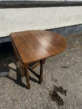 Vintage solid oak drop leaf