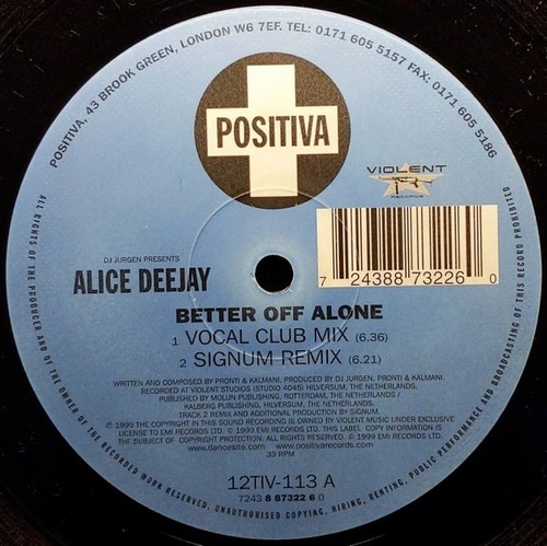 Alice deejay better - better, off