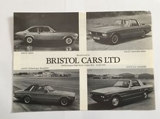 Bristol Cars car brochure -