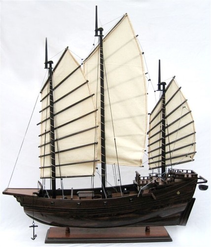 Model ship sailing ship