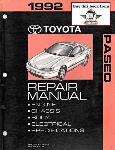 1992 toyota paseo factory - 1992,