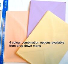 C5 Envelopes 24 Coloured for A5 Greeting Cards Invitations 4 colour options