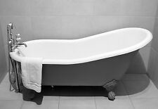 Roll Top Slipper Cast Iron Bath Windsor & Buckingham 1560mm With Tap Holes