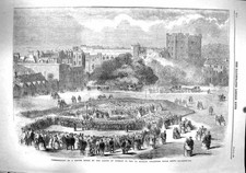 Antique Old Print *3777 1860