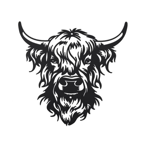 Metal wall decor - wall, cow