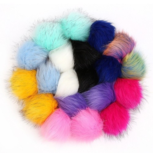 20pcs faux fur - faux, pom