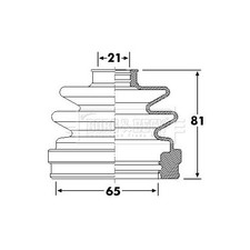 Borg beck bellow kit - beck,