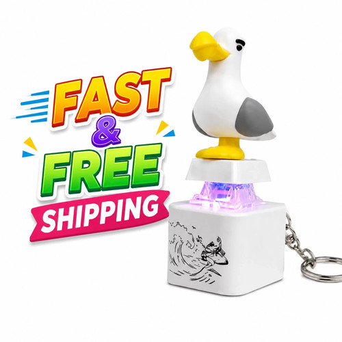Seagull mine keychain button - mine, keychain,button